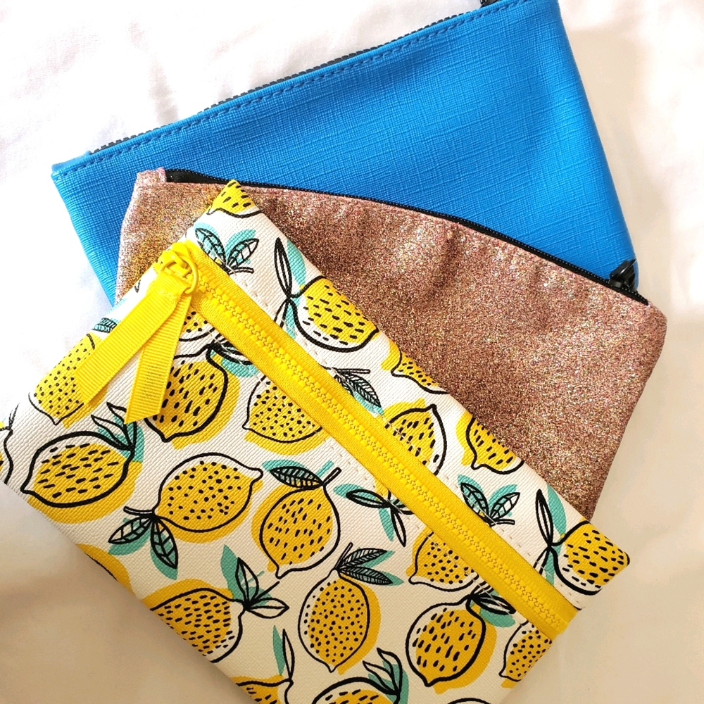 NEW Trio 3 pcs.  Ipsy Cosmetic Bags